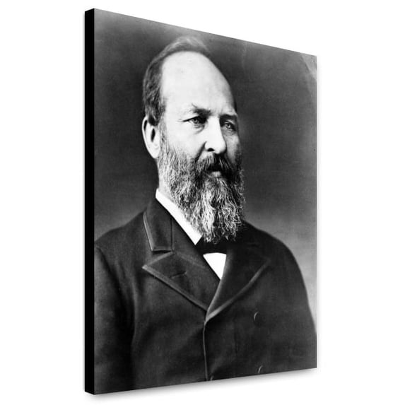 Canvas Print: President James A. Garfield, Half-Length Portrait, Facing Right