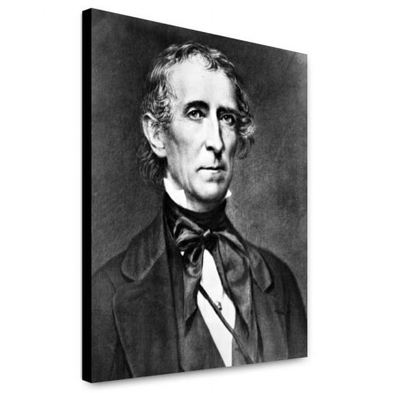 Canvas Print: President John Tyler, Half-Length Portrait, Facing Right, circa 1860
