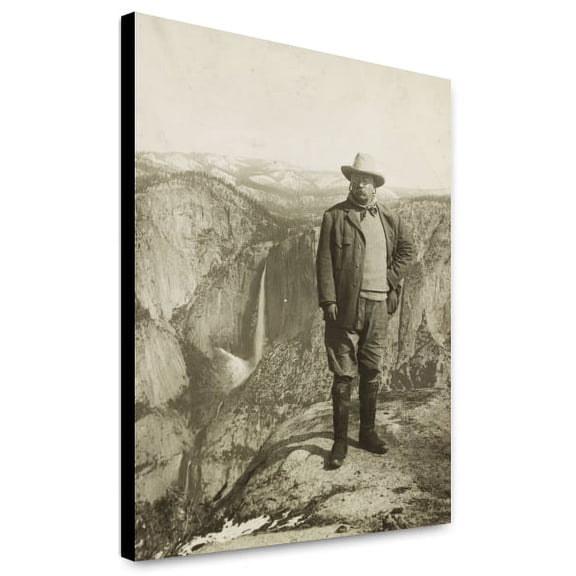 Canvas Print: President Roosevelt's Choicest Recreation - Amid Nature's Rugged