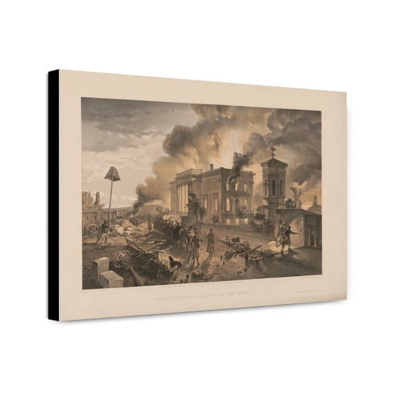 Canvas Print: Public Library And Temple Of The Winds, 1856