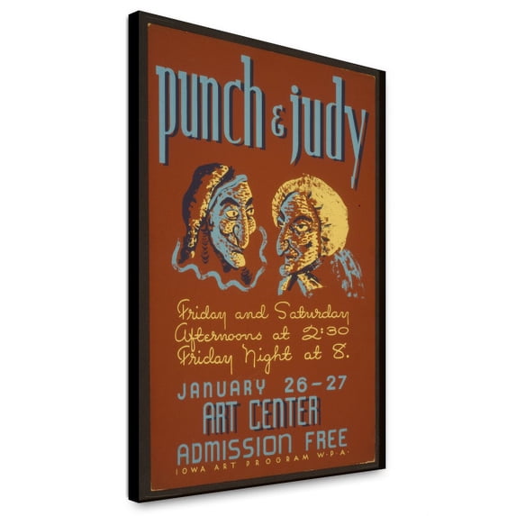 Canvas Print: Punch & Judy, 1940