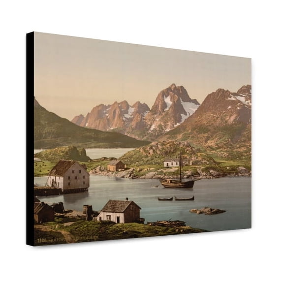 Canvas Print: Raftsund, Lofoten, Digermulen, Norway, circa 1890