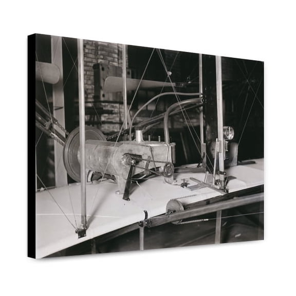 Canvas Print: Rear View Of The Wright Brothers' 1903 Motor In The Shop, January