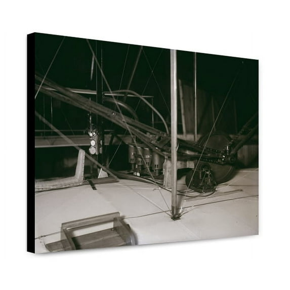 Canvas Print: Rear View Of The Wright Brothers' Four-Cylinder Motor As Installed