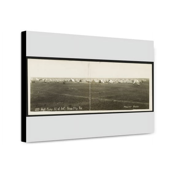 Canvas Print: Reg't Camp 22nd Inf., Texas City, Tex., 1913