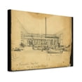 thumbnail image 1 of Canvas Print: Regimental Hospital 1863 - View From Pulpit Regimental Hospital, 1 of 3