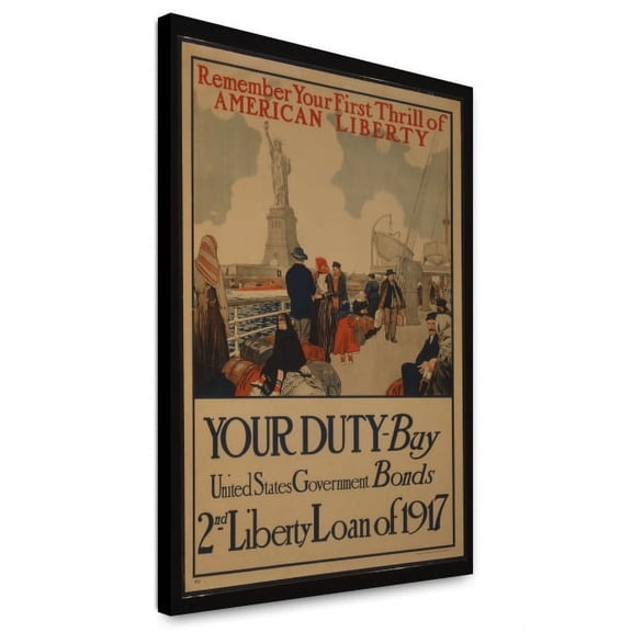 Canvas Print: Remember Your First Thrill Of American Liberty Your Duty - Buy