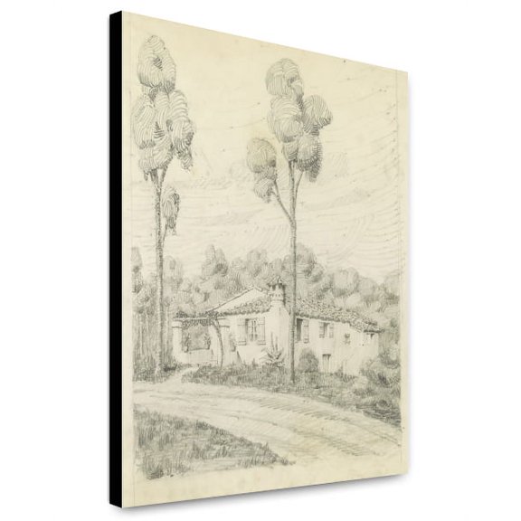 Canvas Print: Rendering Of A Cottage (Jefferson), 1920