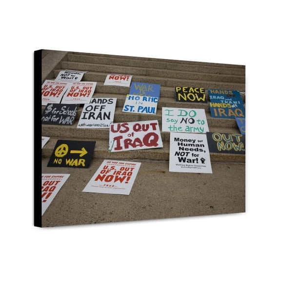 Canvas Print: Republican National Convention, September 1-4, 2008. Protest Signs