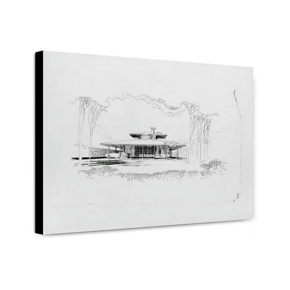 Canvas Print: Residence (Vernacular Residence), Sarasota, Florida. Rendering