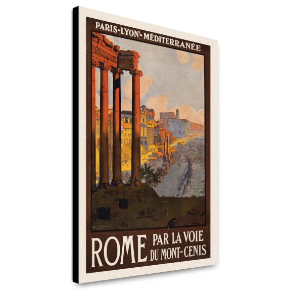 Canvas Print: Rome Par La Voie Du Mont-Cenis, 1920