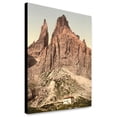 thumbnail image 1 of Canvas Print: Rosengarten Group From Winklerturm, Tyrol, Austro-Hungary, circa, 1 of 3