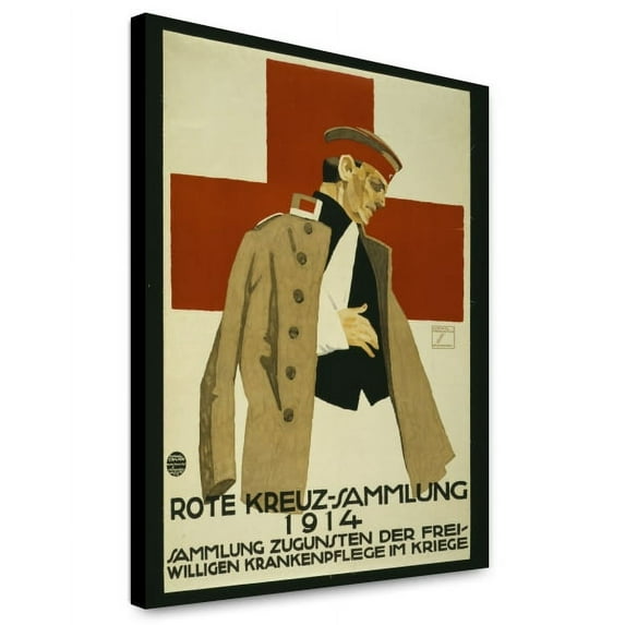Canvas Print: Rote Kreuz-Sammlung 1914. Sammlung Zugunsten Der Freiwilligen