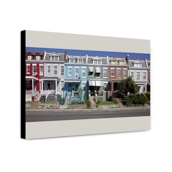 Canvas Print: Row Houses, 3300 Block Of Sherman Ave., NW, Washington, D.C., 2010