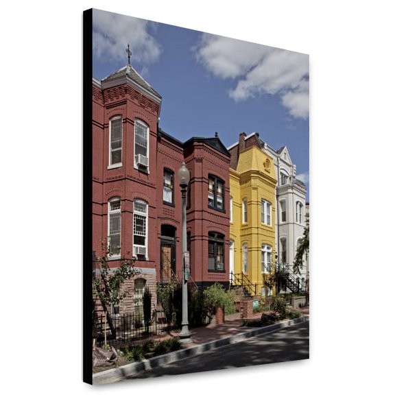Canvas Print: Row Houses Along The 1500 Block Of Corcoran St., NW, Washington