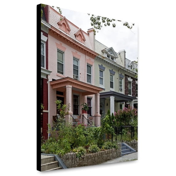 Canvas Print: Row Houses, Keefer Pl. Near 6th St., NW, Washington, D.C., 2010