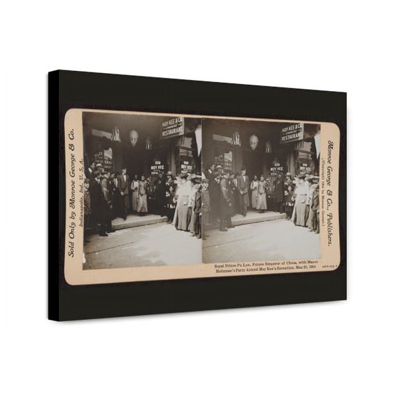 Canvas Print: Royal Prince Pu Lun, Future Emperor Of China, With Mayor Holtzman's