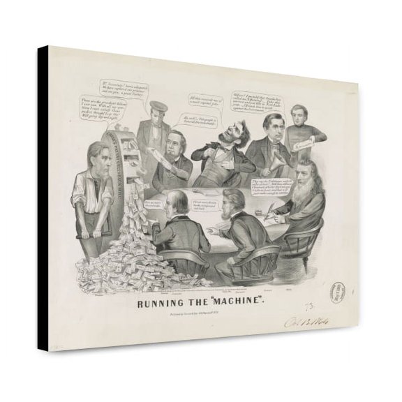 Canvas Print: Running The Machine, 1864
