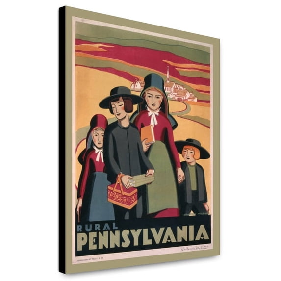 Canvas Print: Rural Pennsylvania, circa 1936