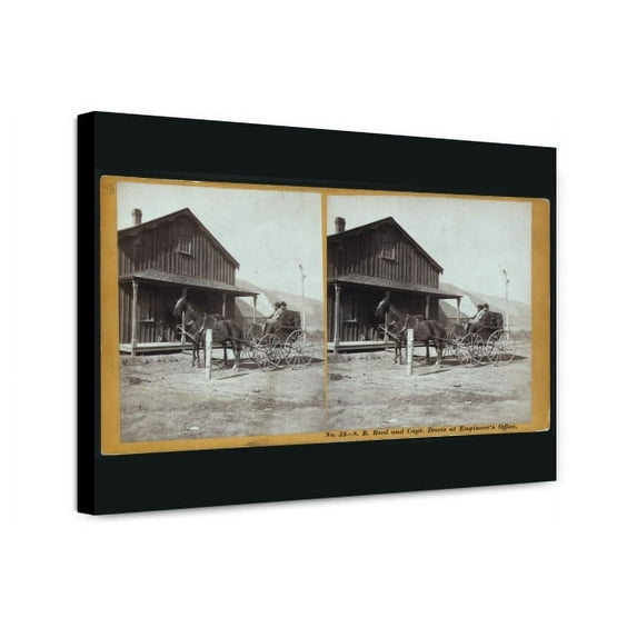 Canvas Print: S.B. Reed And Capt. Davis At Engineer's Office, circa 1868
