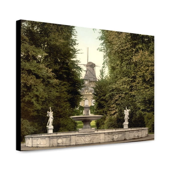 Canvas Print: Sans-Souci, Potsdam, Berlin, Germany, circa 1890