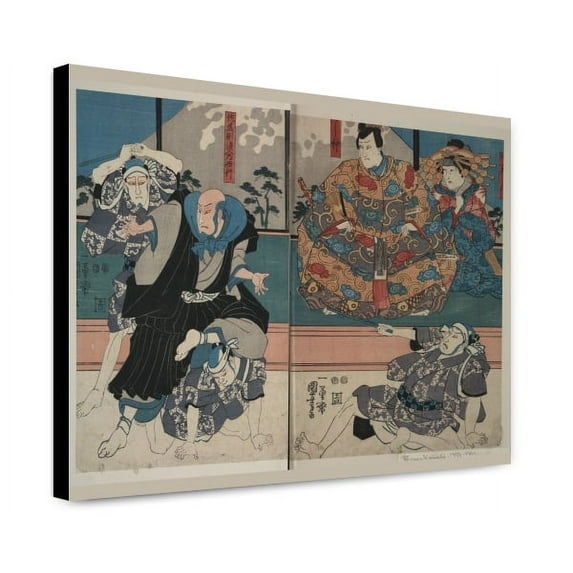 Canvas Print: Sato Norikiyo Nyudo Saigyo Yoshinaka., circa 1849