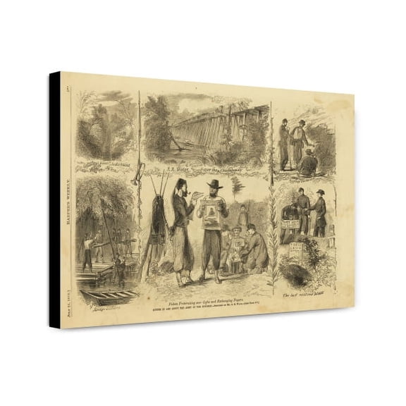 Canvas Print: Scenes In And About The Army Of The Potomac, 1862