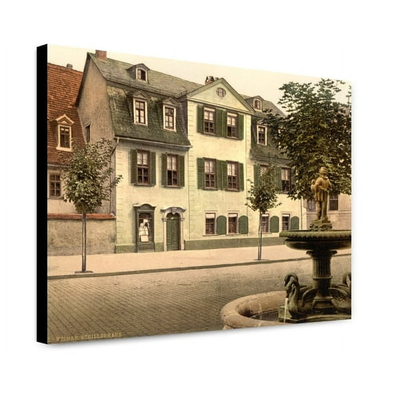 Canvas Print: Schiller's House, Weimar, Thuringia, Germany, circa 1890