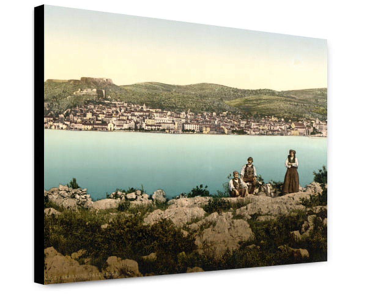 Sebeno Canvas Print: Sebenico, From The Island, Dalmatia, Austro-Hungary ...