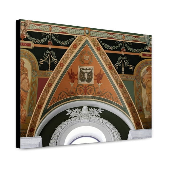 Canvas Print: Second Floor Corridor. Printers' Marks+columns. Printer's Mark Of