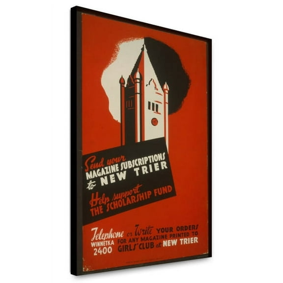 Canvas Print: Send Your Magazine Subscriptions To New Trier Help Support The