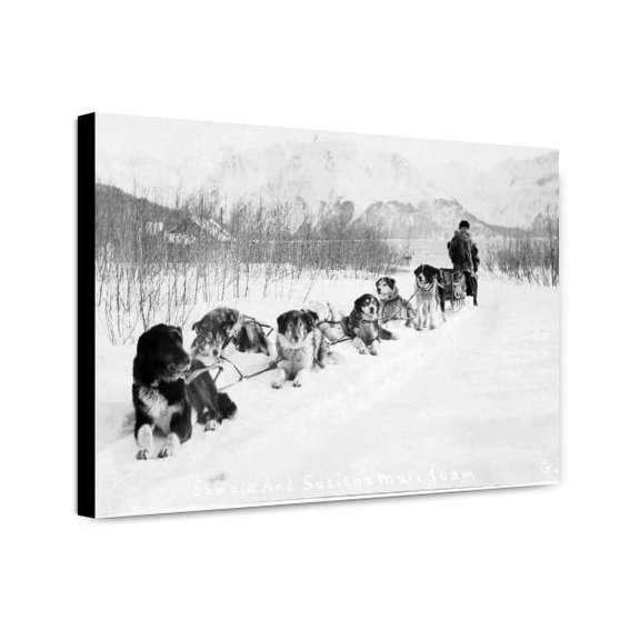 Canvas Print: Seward And Susitna Mail Team, circa 1900