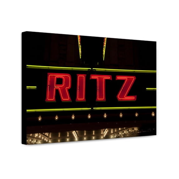 Canvas Print: Sheffield Is Home To The Ritz Theater, A 1920's Silent Movie House