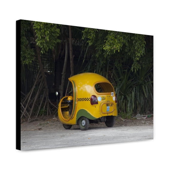 Canvas Print: Small Taxis Like This One Travel All Over Havana, Cuba, 2010