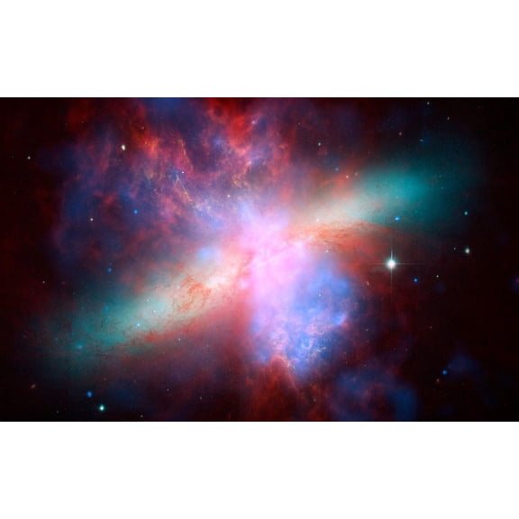 Canvas Print Spiral Galaxy Messier 82 NGC 3034 M82 Stretched Canvas 10 x 14