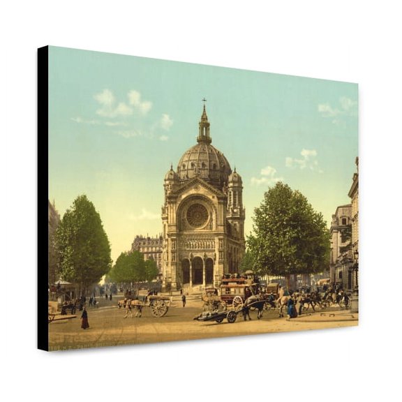 Canvas Print: St. Augustine Church, Paris, France, circa 1890