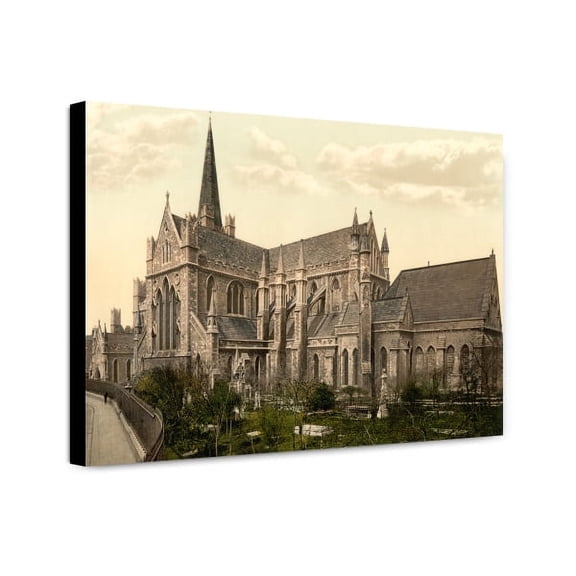 Canvas Print: St. Patrick's Cathedral, Dublin. County Dublin, Ireland, circa 1890