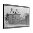 thumbnail image 1 of Canvas Print: St. Phillips Wall And Gates At 143 Church Street, With City Houses, 1 of 3