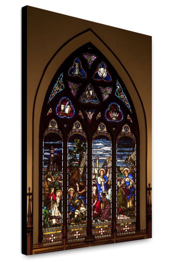 Canvas Print: Stained Glass Windows, St. Paul's Episcopal Church, Selma, Alabama