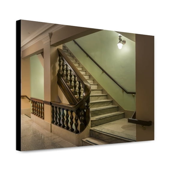 Canvas Print: Stairway At The Ed Edmondson Courthouse, Also Known As The U.S