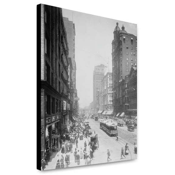 Canvas Print: State North From Madison St., Chicago, 1900