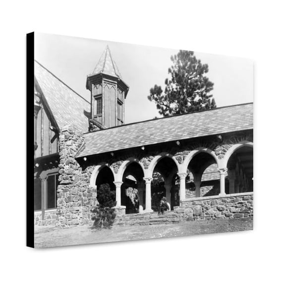 Canvas Print: Stone Mountain Lodge Of Paul T. Mayo, Bear Creek Canon, Rocky