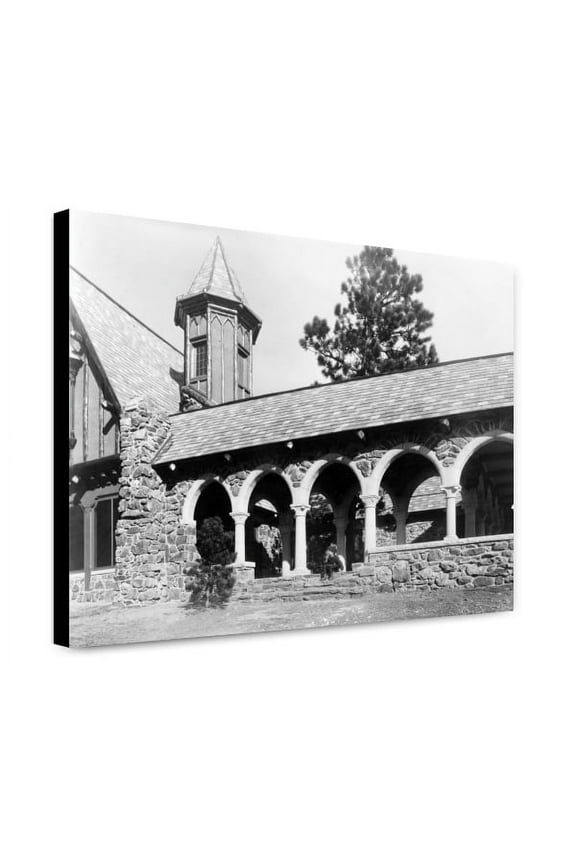 Canvas Print: Stone Mountain Lodge Of Paul T. Mayo, Bear Creek Canon, Rocky