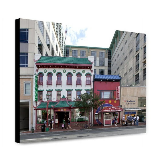 Canvas Print: Street Scene, H St. Between 6th And 7th St., Chinatown, NW