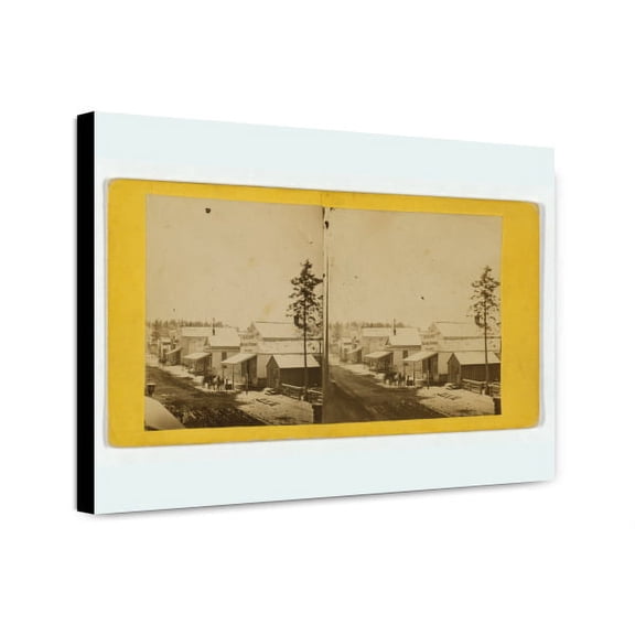 Canvas Print: Street Scene Showing R. Nelson's General Store, Front St.