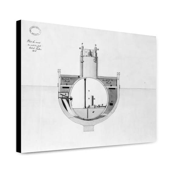 Canvas Print: Submarine (Submarine Vessel, Submarine Bombs And Mode Of Attack)