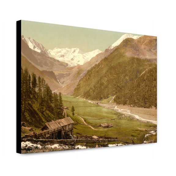 Canvas Print: Sulden, Saw Mill, Near Tyrol, Austro-Hungary, circa 1890