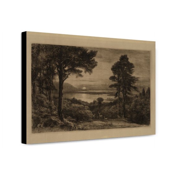 Canvas Print: Sunset On Lake Killarney, 1901
