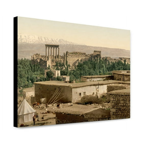 Canvas Print: The Acropolis, Baalbek, Holy Land, (I.E., Ba?labakk, Lebanon)