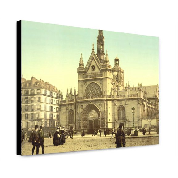 Canvas Print: The Cathedral, Near The East Railway Station, Paris, France, circa